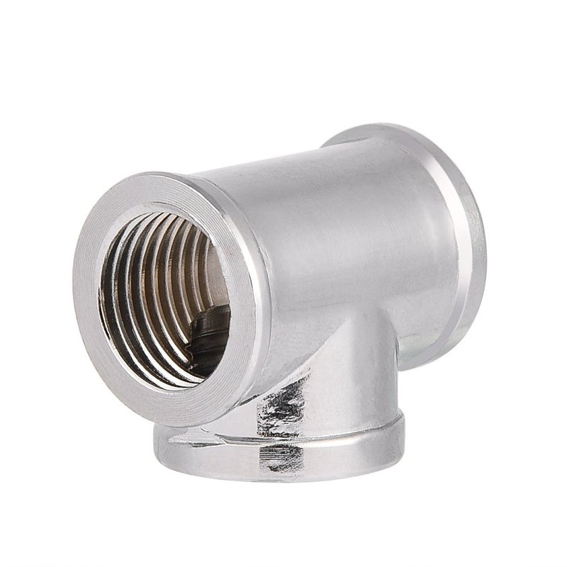 Tangxi PC Water Cooling T Type Fitting,Cooling Tube for Water Cooling Systems,17mm OD G1/4 Inner Thread 3 Way Water Cooling DIY Tube Connector - Image 1